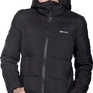 Beinia Valuker Women's Seamless Hooded Down Coat Jacket Puffer Parka Jacket